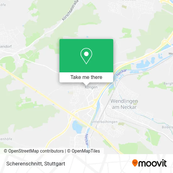 Scherenschnitt map