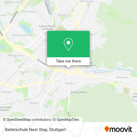 Balletschule Next Step map