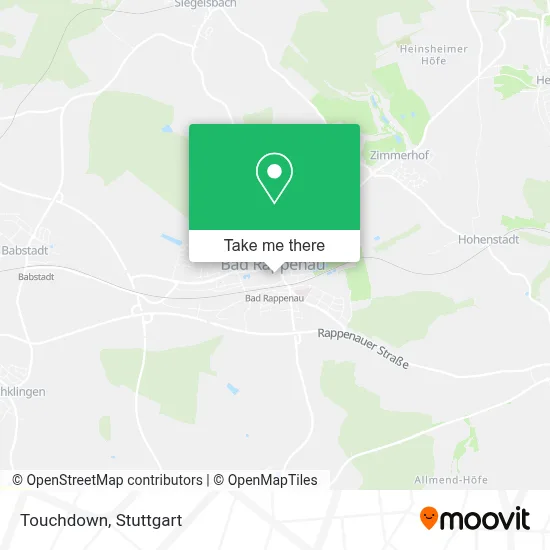Touchdown map