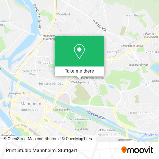 Print Studio Mannheim map