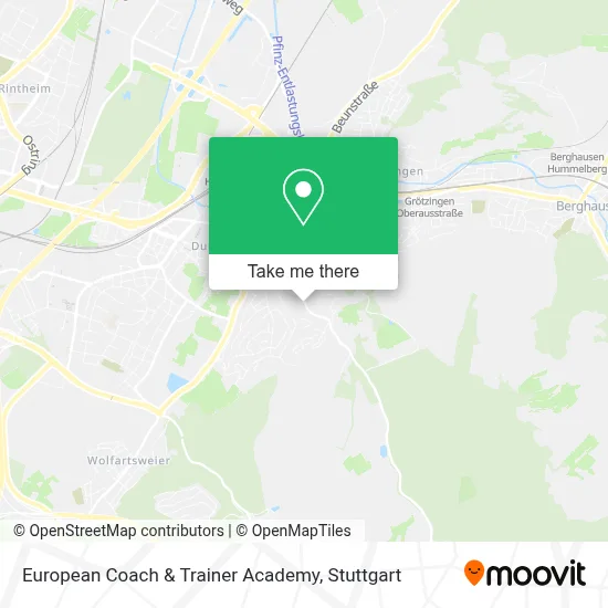 European Coach & Trainer Academy map