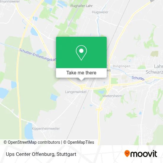 Ups Center Offenburg map