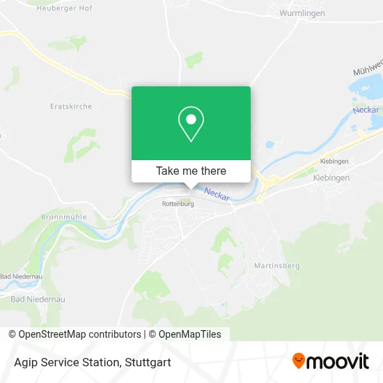 Agip Service Station map
