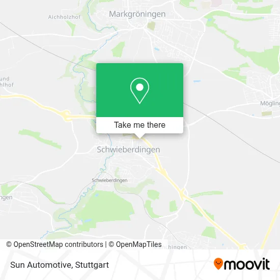 Sun Automotive map
