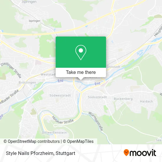 Style Nails Pforzheim map