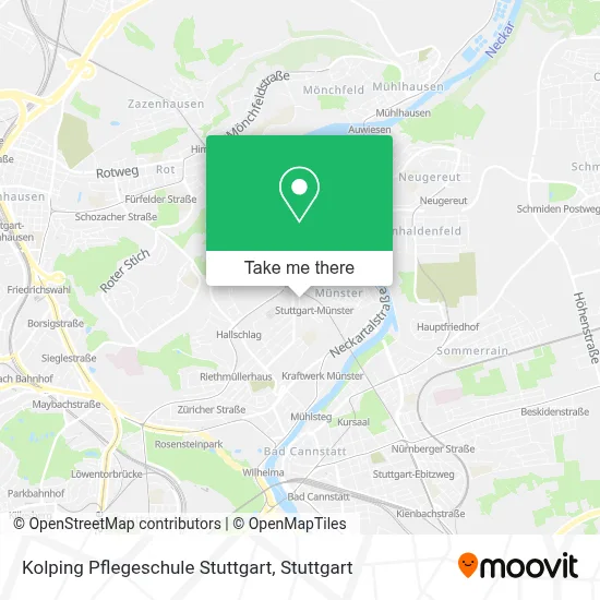 Kolping Pflegeschule Stuttgart map