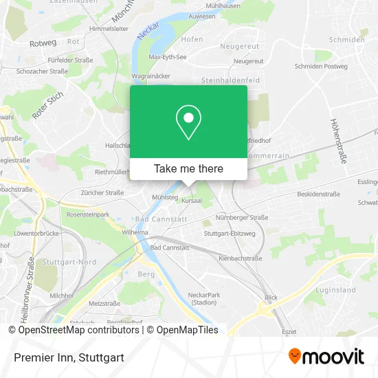 Premier Inn map