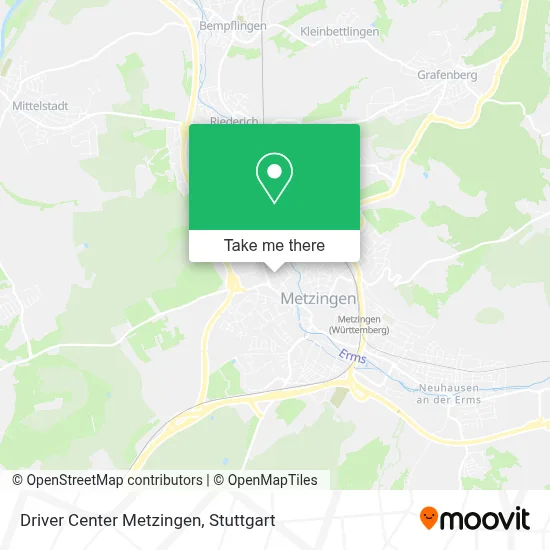 Driver Center Metzingen map