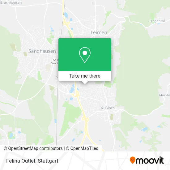 Felina Outlet map