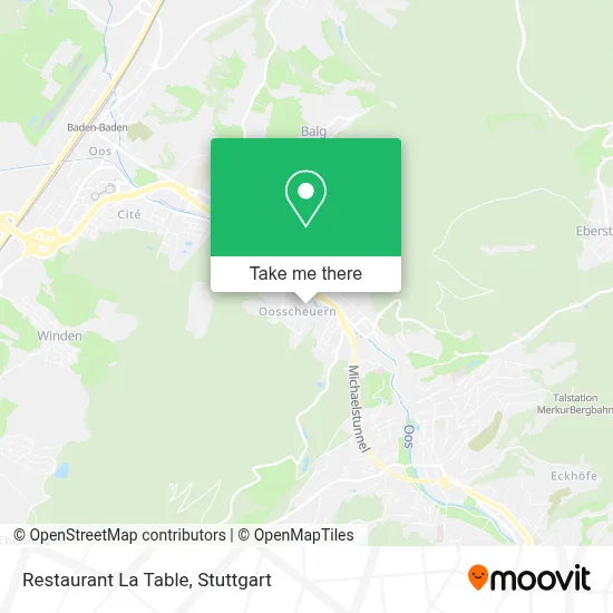 Restaurant La Table map