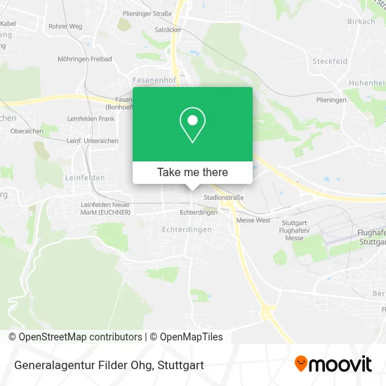 Generalagentur Filder Ohg map