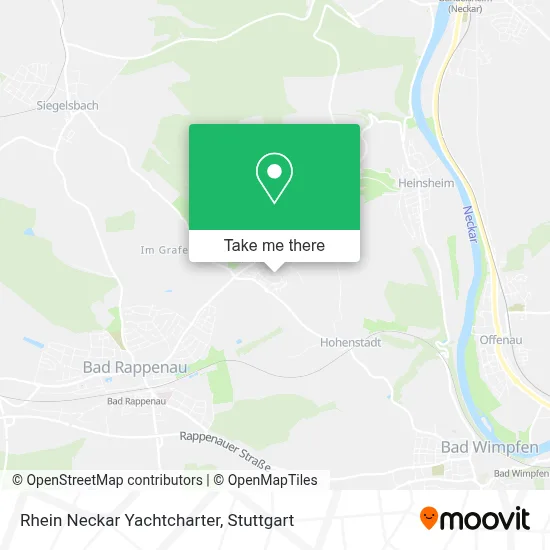 Rhein Neckar Yachtcharter map