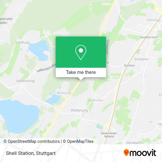 Shell Station map