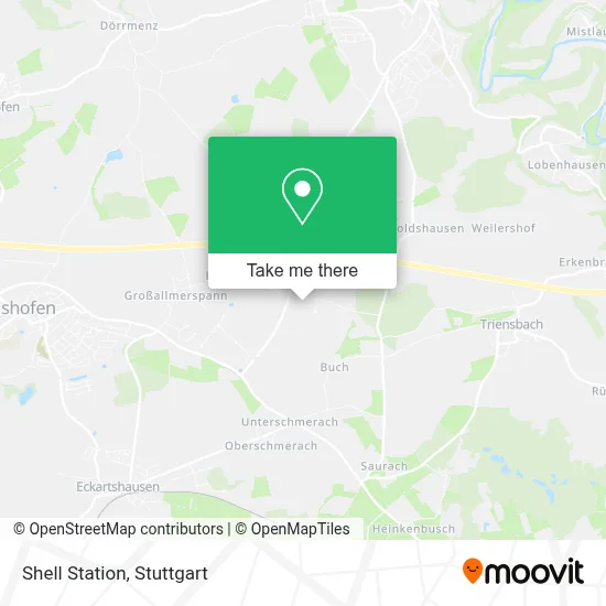 Shell Station map