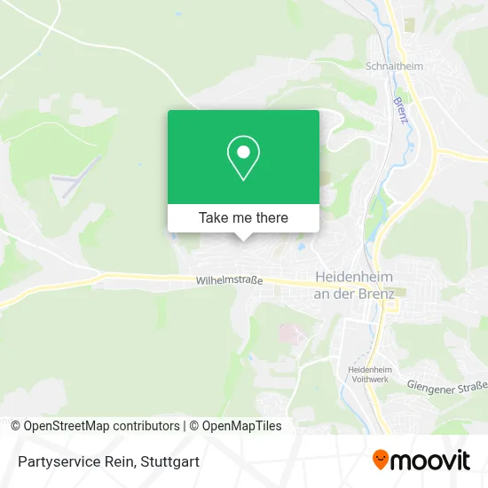 Partyservice Rein map