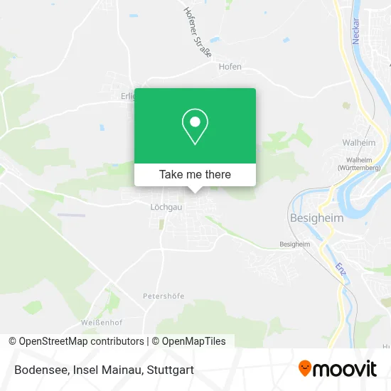 Bodensee, Insel Mainau map
