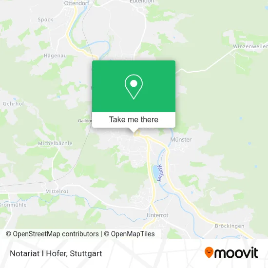 Notariat I Hofer map