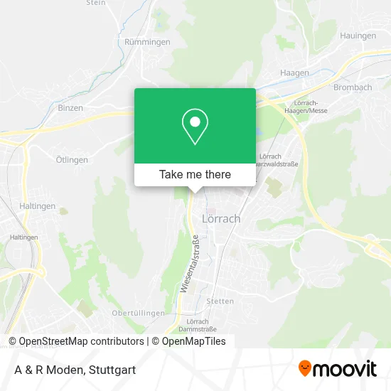 A & R Moden map