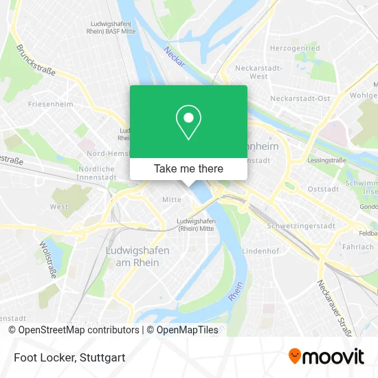 Foot Locker map