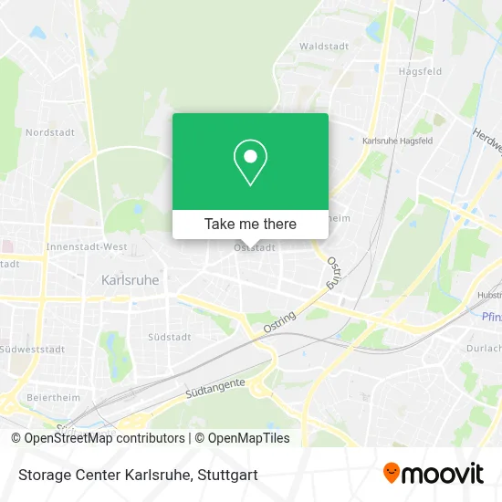 Storage Center Karlsruhe map