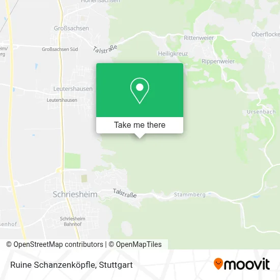 Ruine Schanzenköpfle map