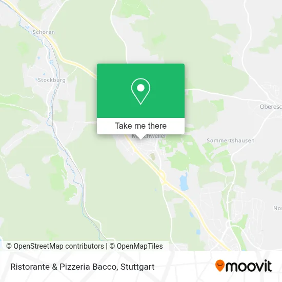 Ristorante & Pizzeria Bacco map