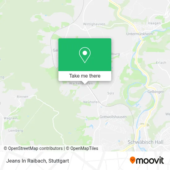 Jeans In Raibach map