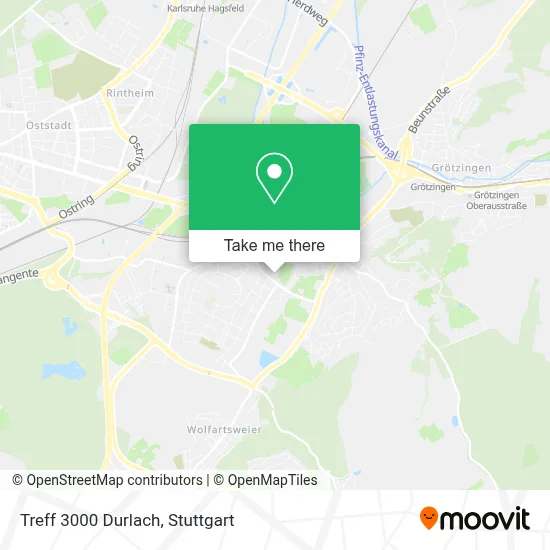 Treff 3000 Durlach map