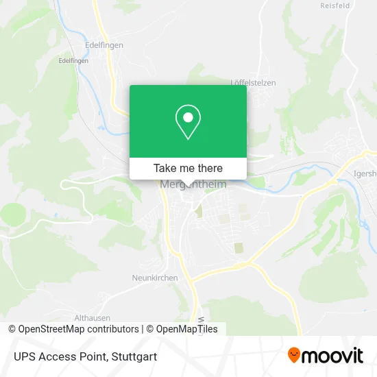 Ups Access Point map