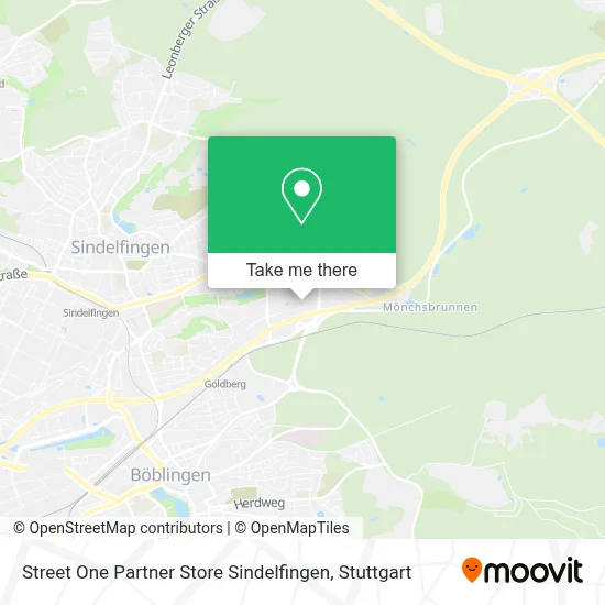 Street One Partner Store Sindelfingen map