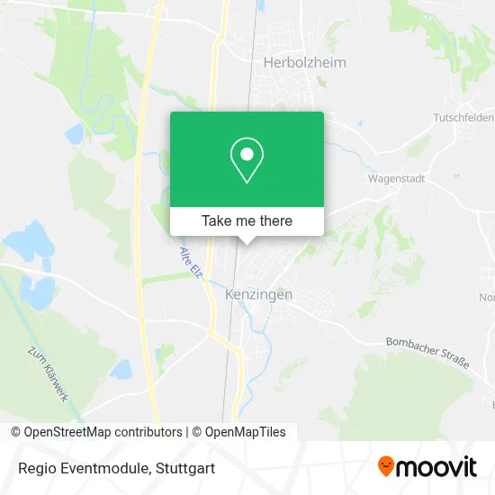 Regio Eventmodule map