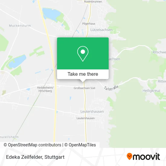 Edeka Zeilfelder map