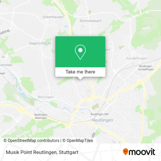 Musik Point Reutlingen map