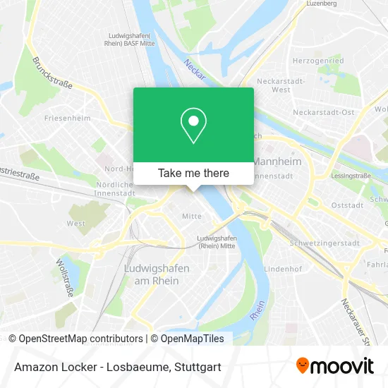 Amazon Locker - Losbaeume map