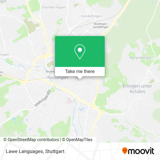 Lawe Languages map
