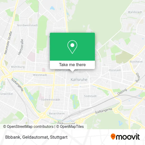 Bbbank, Geldautomat map