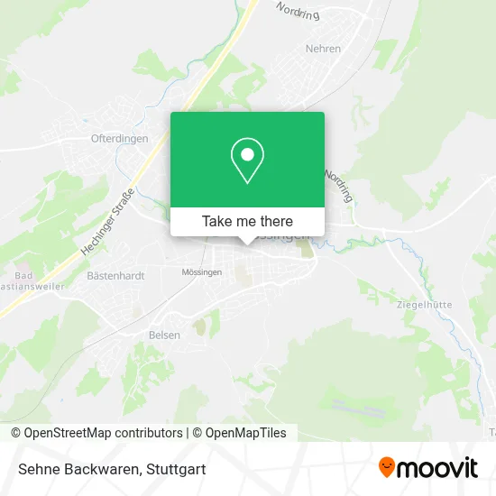 Sehne Backwaren map