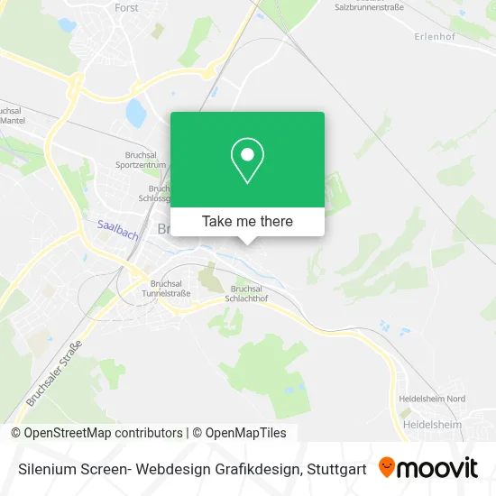 Silenium Screen- Webdesign Grafikdesign map