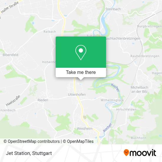 Jet Station map