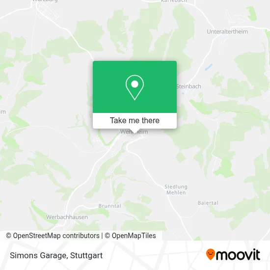 Simons Garage map
