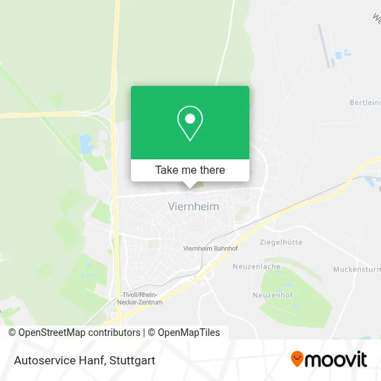 Autoservice Hanf map