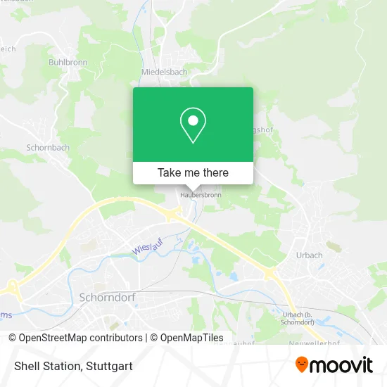 Shell Station map