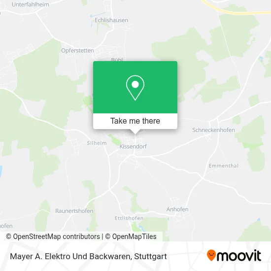 Mayer A. Elektro Und Backwaren map