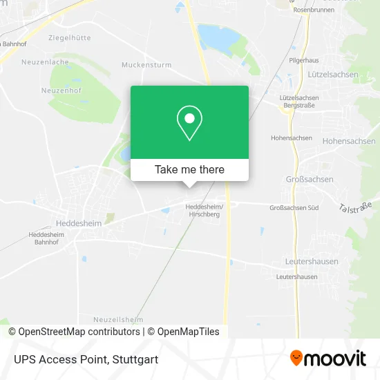 Ups Access Point map