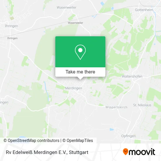 Rv Edelweiß Merdingen E.V. map