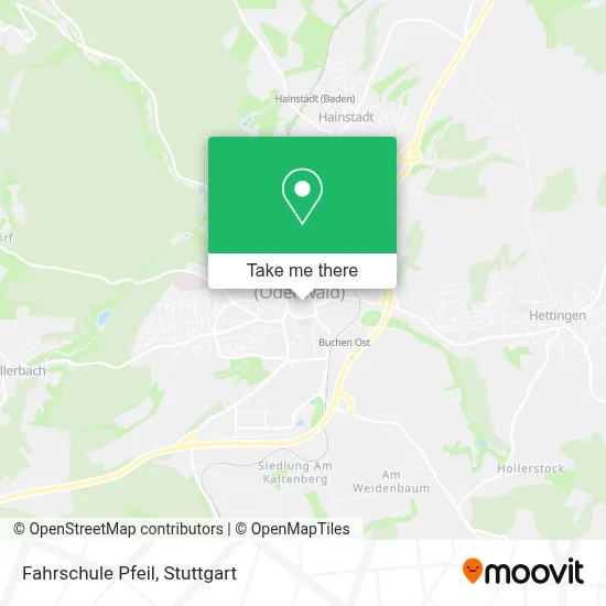 Fahrschule Pfeil map