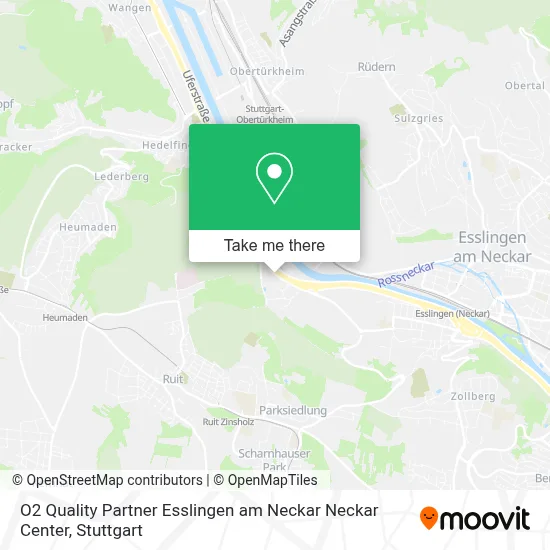 O2 Quality Partner Esslingen am Neckar Neckar Center map