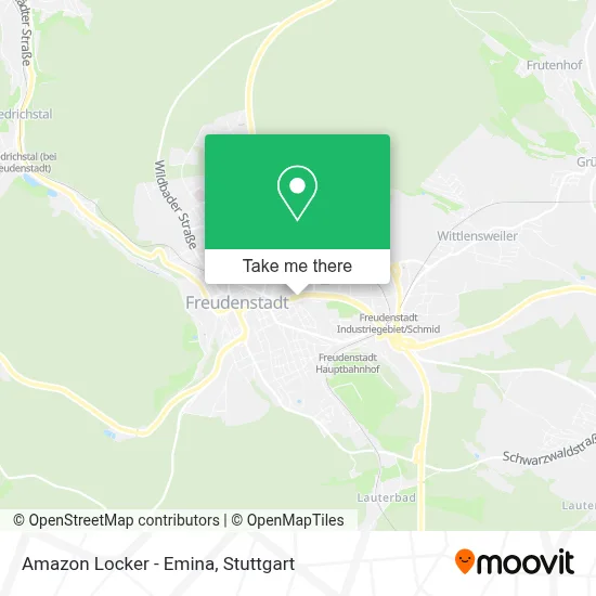 Amazon Locker - Emina map