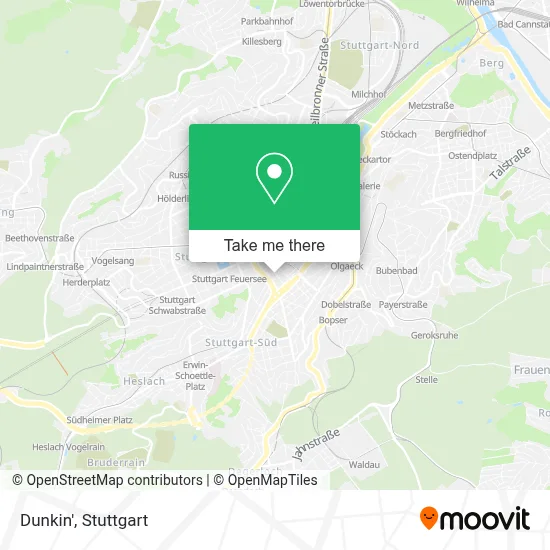 Dunkin' map