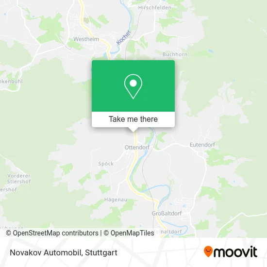 Novakov Automobil map